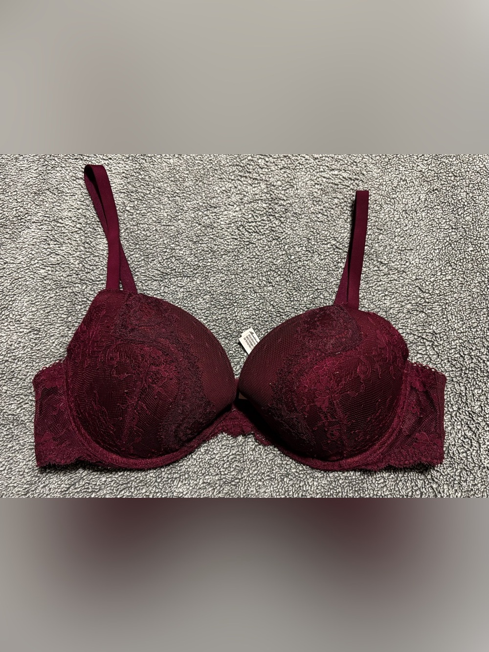 Victoria's Secret Lace Push-Up Bra in Deep Wine